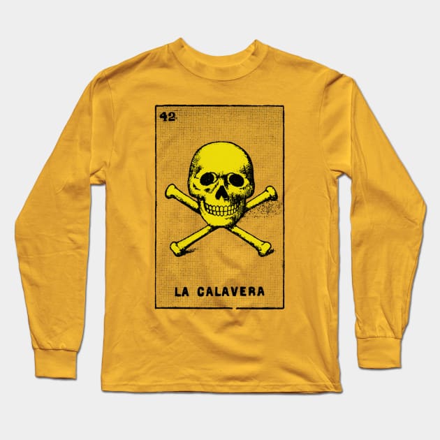 La Calavera ------ Mexican Skull Vintage Design Long Sleeve T-Shirt by DankFutura